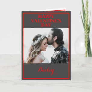 Carte personnalisée pliée pour la Saint-Valentin a