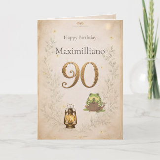 Carte personnalisée pour les 90 ans de Zochi 
