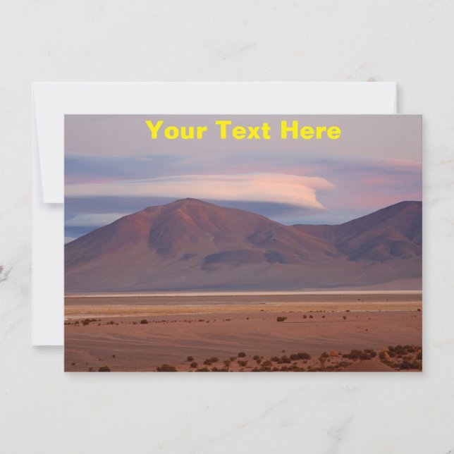 Carte personnalisée Salar del Huasco, Chili (Devant)