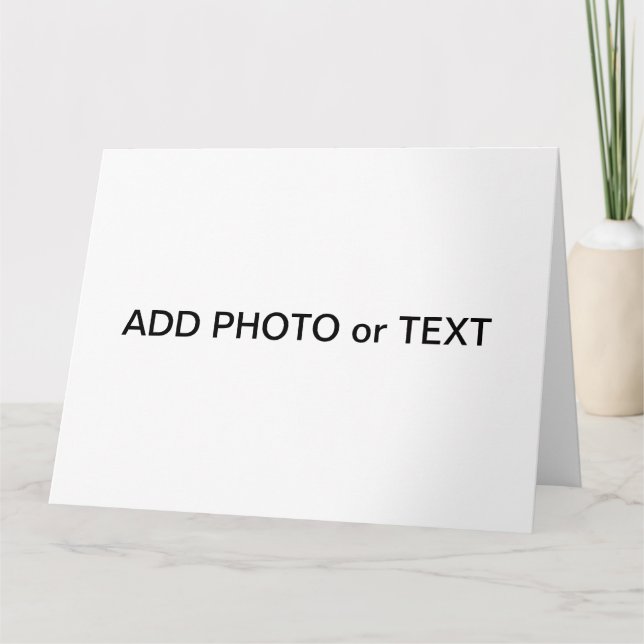 Carte Personnaliser Ajouter un nom Photo ou oeuvre d'art (Devant)