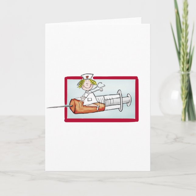Carte Personnaliser avec le nom - La Super infirmière (Devant)