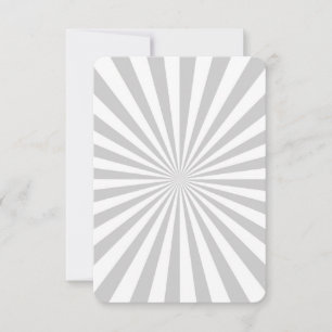 Carte Personnaliser classique Grey Burst Roue de rotatio