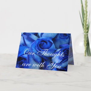 Carte Personnaliser de sympathie Rose bleue