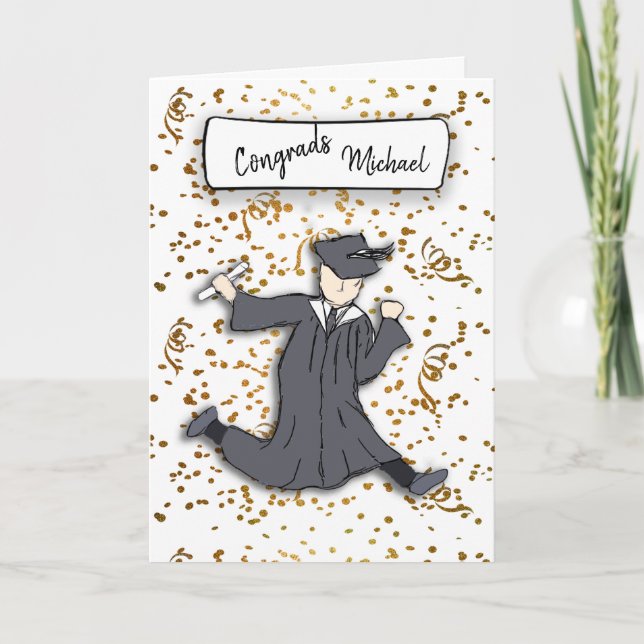 Carte Personnaliser Félicitations Diplômé (Devant)