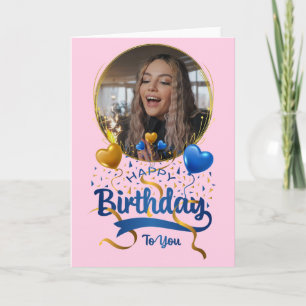 Carte Personnaliser Joyeux Anniversaire à vous Plier Car
