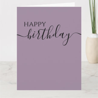 Carte Personnaliser : Joyeux Anniversaire Calligraphie M