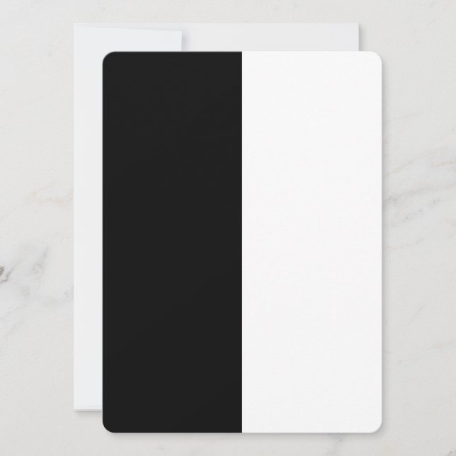 Carte Personnaliser moyenne noire et blanche (Devant)