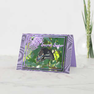 Carte Personnaliser secrète de la soeur Toilettes-Bfly