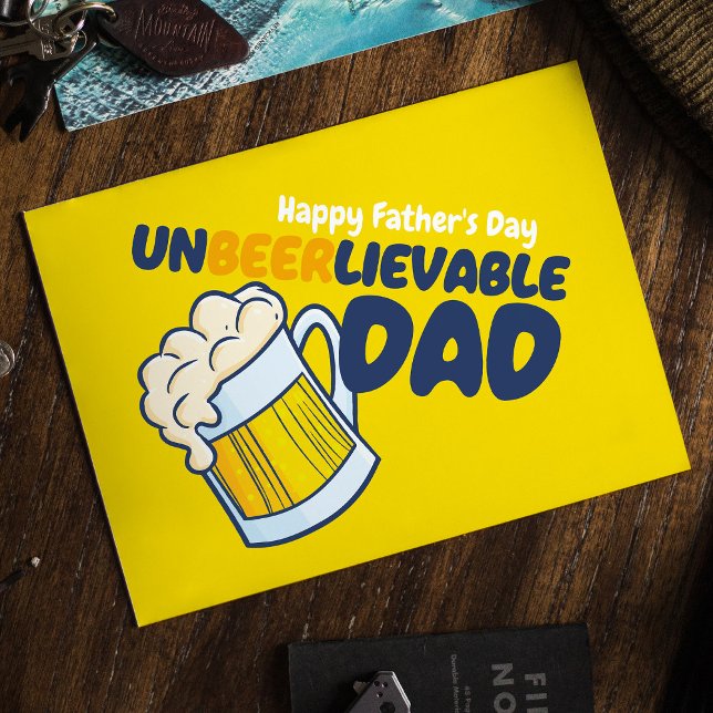Carte Personnalisez la Fête des Pères | Papa incroyable (Créateur téléchargé)