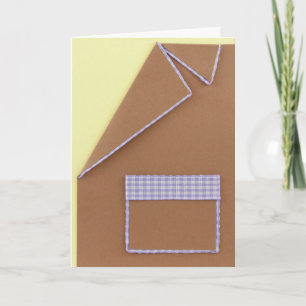 Carte Personnalisez le blazer d'anniversaire brun clair