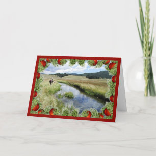 Carte Personnalisez votre pêche à la mouche "Fishmas" No