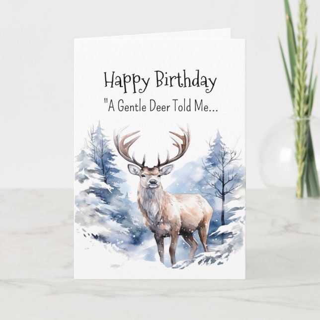 Carte Personnalité d'un cerf-volant Anniversaire Animaux (Devant)