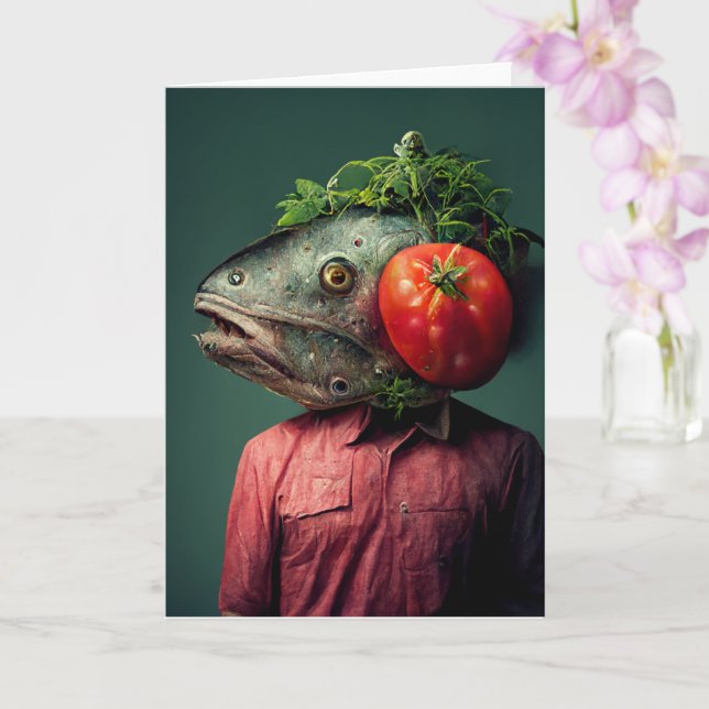 Carte Personne de pêche étrange en toutes occasions (Orchidée)