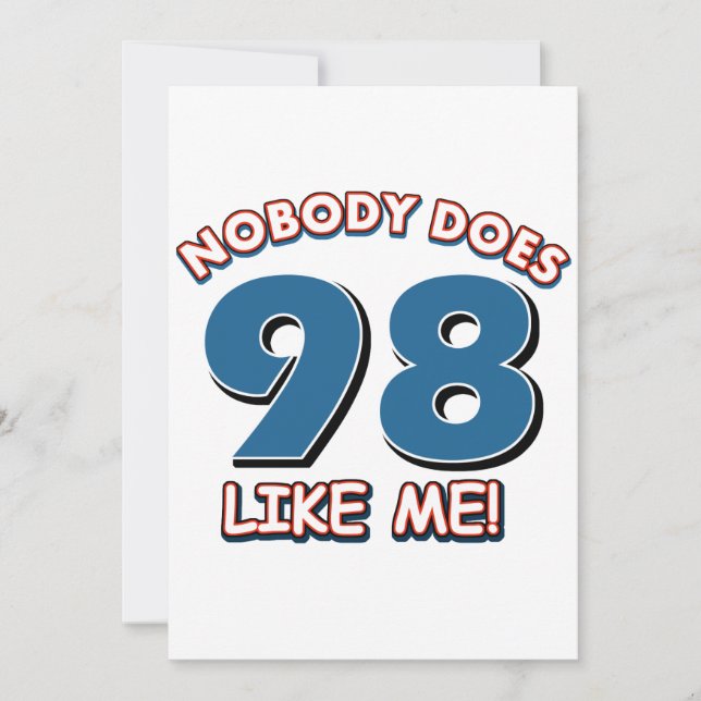 Carte Personne Ne Me Ressent 98 ! (Devant)