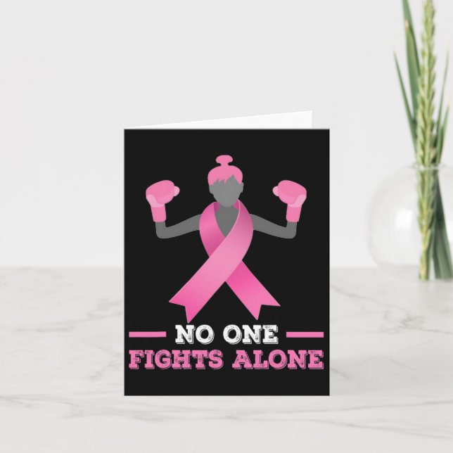 Carte Personne ne se bat seul Cancer du sein Lutte contr (Devant)