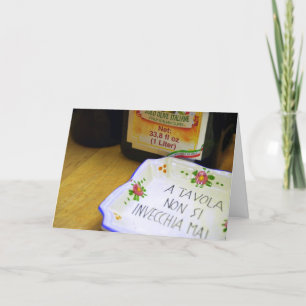 Carte Personne ne vieillit à la table