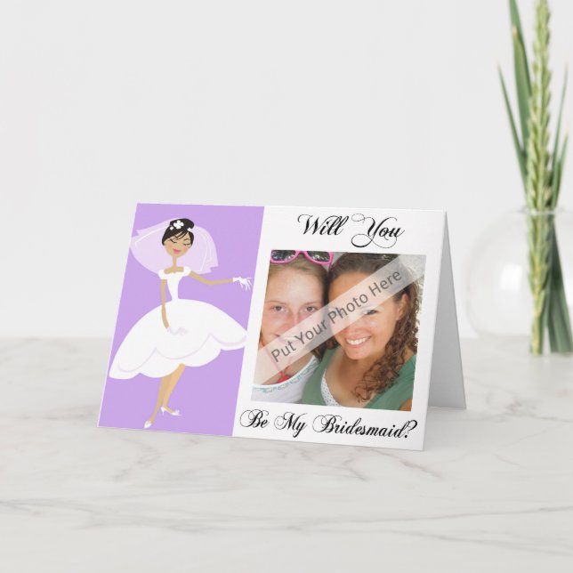 Carte personnelle de Will You Be My Bridesmaid (Devant)