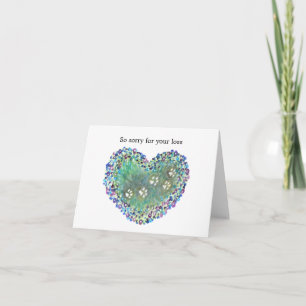 Carte Perte d'animal de compagnie Sympathie Mort de chie