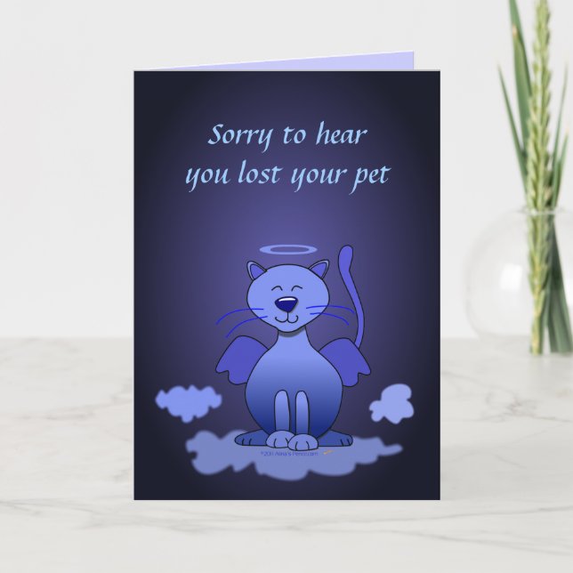 Carte Perte de chat animal de compagnie Sympathie Kitty  (Devant)