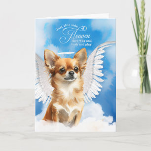 Carte Perte de chien Tan Longhair Chihuahua Sympathie po