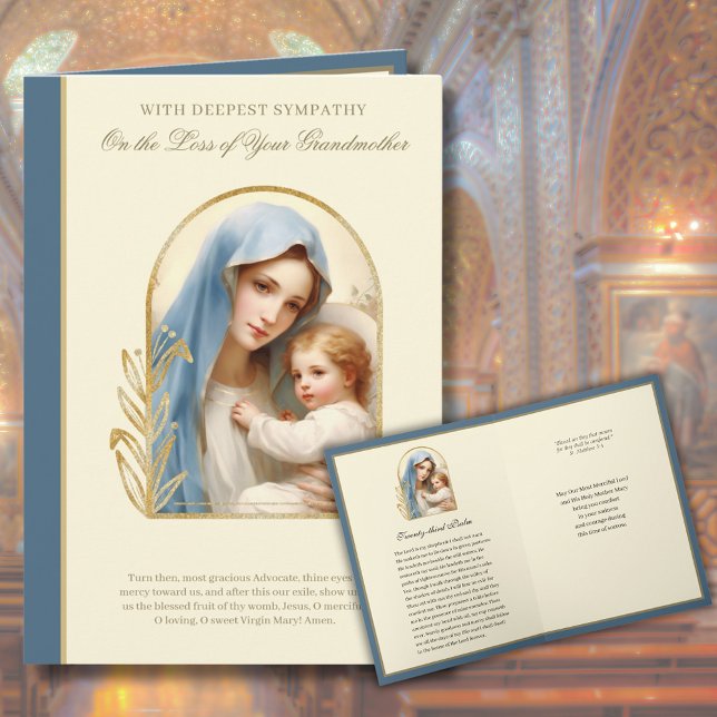 Carte Perte de la grand-mère de la sympathie catholique  (Créateur téléchargé)