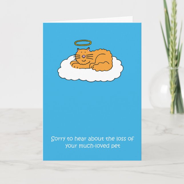 Carte Perte de la sympathie du chat animal de compagnie (Devant)