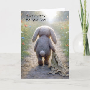 Carte Perte de la sympathie du lapin d'animal