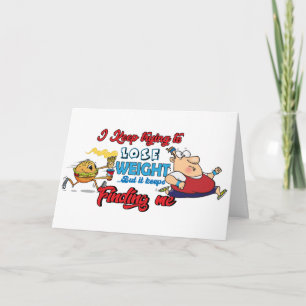 Carte Perte de poids Drôle dessin de dessin
