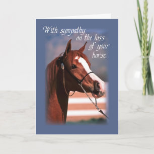 Carte Perte de sympathie du cheval, bleu