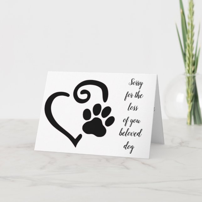 CARTE PERTE DE VOS SOUVENIRS ***CHIEN**** AU CHÉRI (Devant)