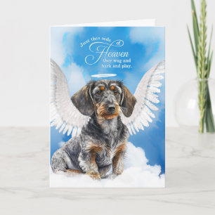 Carte Perte d'un câlin Dachshund chien animal de compagn