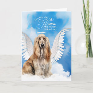 Carte Perte d'un chien Afghan Hound Angel Pet Sympathie