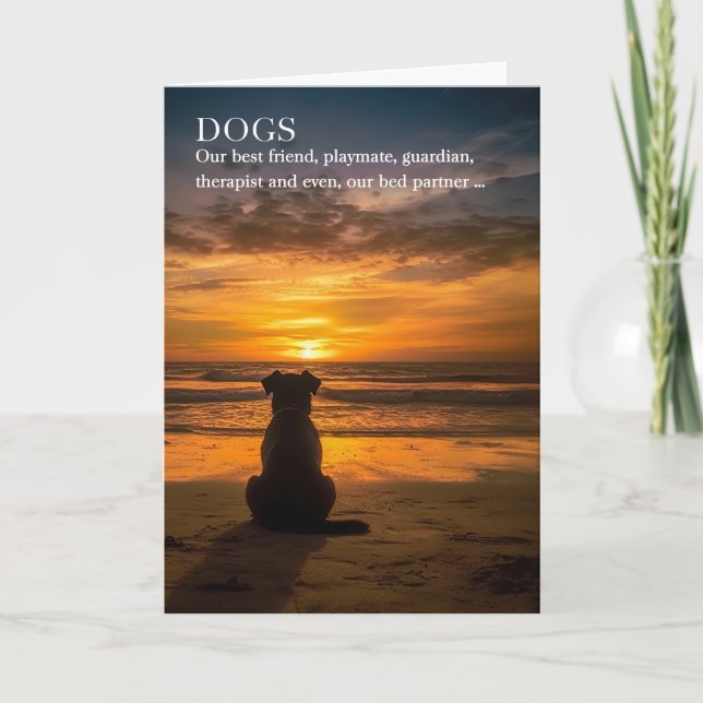 Carte Perte d'un chien animal de compagnie Sympathy Beac (Devant)