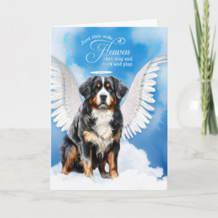 Carte Perte d'un chien de montagne bernois Angel animal 