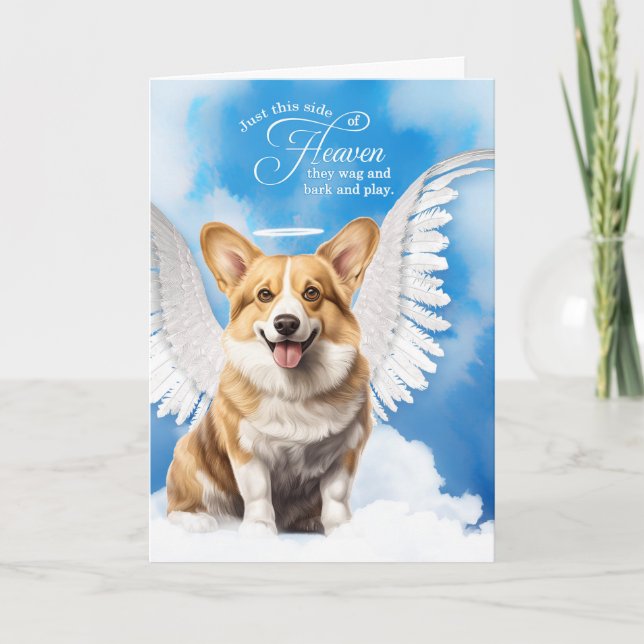 Carte Perte d'un Pembroke Welsh Corgi Chien Sympathie po (Devant)