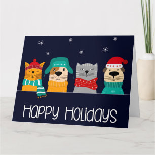 Carte Pet Business Noël