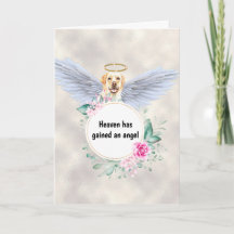 Pet memorial du Labrador chien ailes d'ange poème