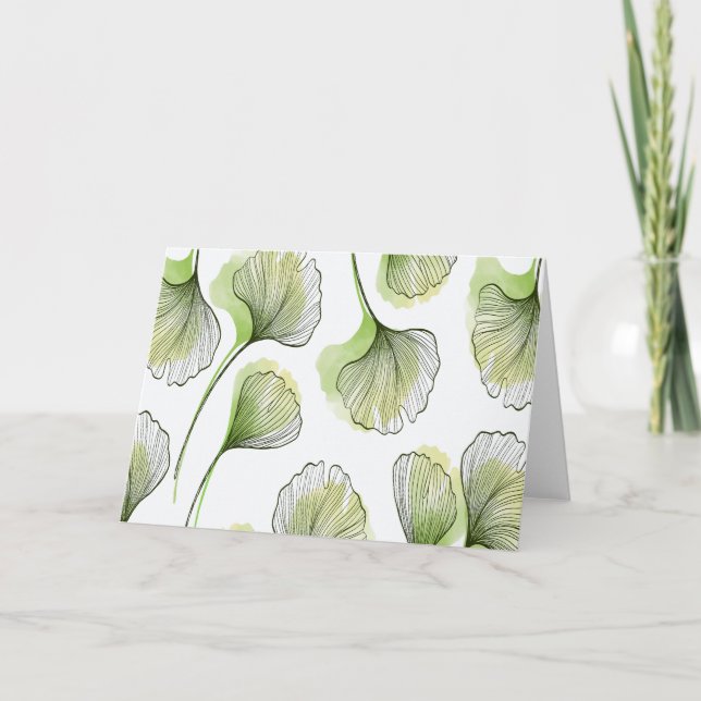 Carte Pétales verts (Devant)