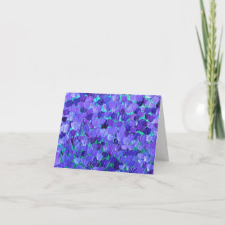 Carte Pétales Violettes