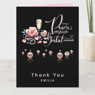 Carte Petals Pearls Prosecco préfère la Fête des mariées