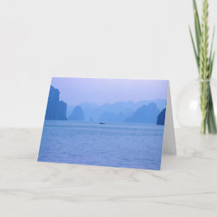 Carte Petit bateau de pêche à Ha Long Bay - Vietnam, Asi