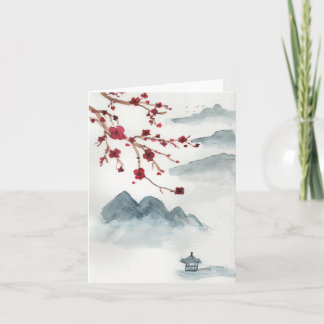 Carte petit Cerisier en Fleur