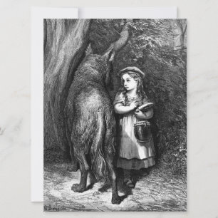 Carte Petit chaperon rouge rencontre le Vieux Père Wolf