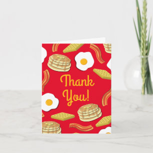 Carte Petit déjeuner Brunch Fête d'anniversaire Enfants