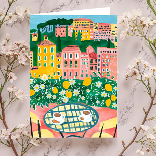 Carte Petit déjeuner sur la terrasse Whimsical City Pain