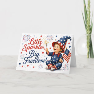 Carte Petit Éclat, Grande Liberté ! Message patriotique 