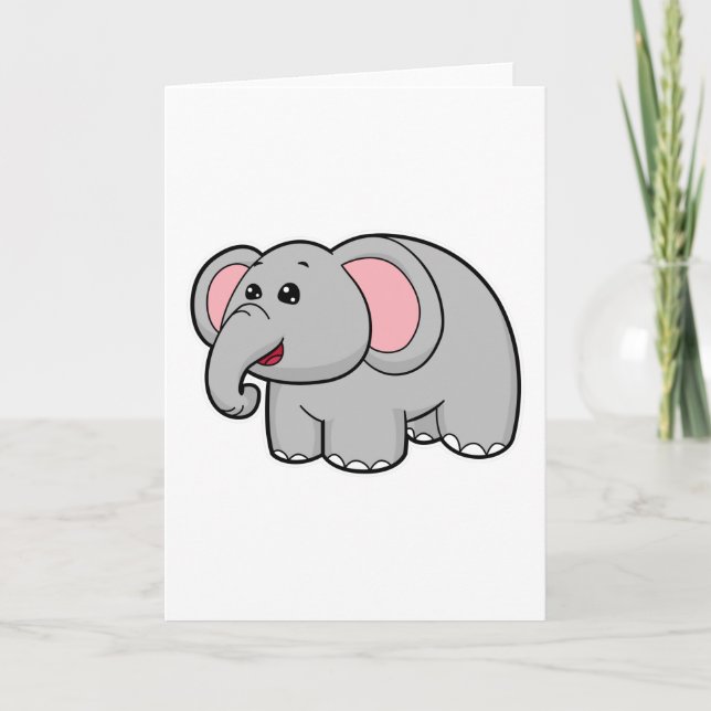 Carte Petit Éléphant (Devant)