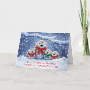 Carte Petit-fils et Belle-fille Noël