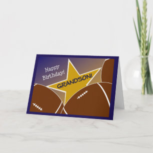 Carte Petit-fils - petit-fils affectueux du football de