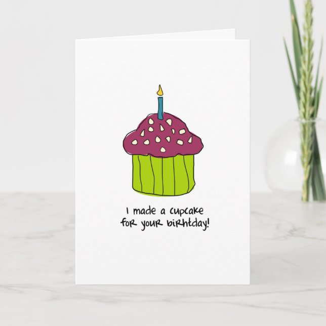 Carte Petit gâteau d'anniversaire (Devant)